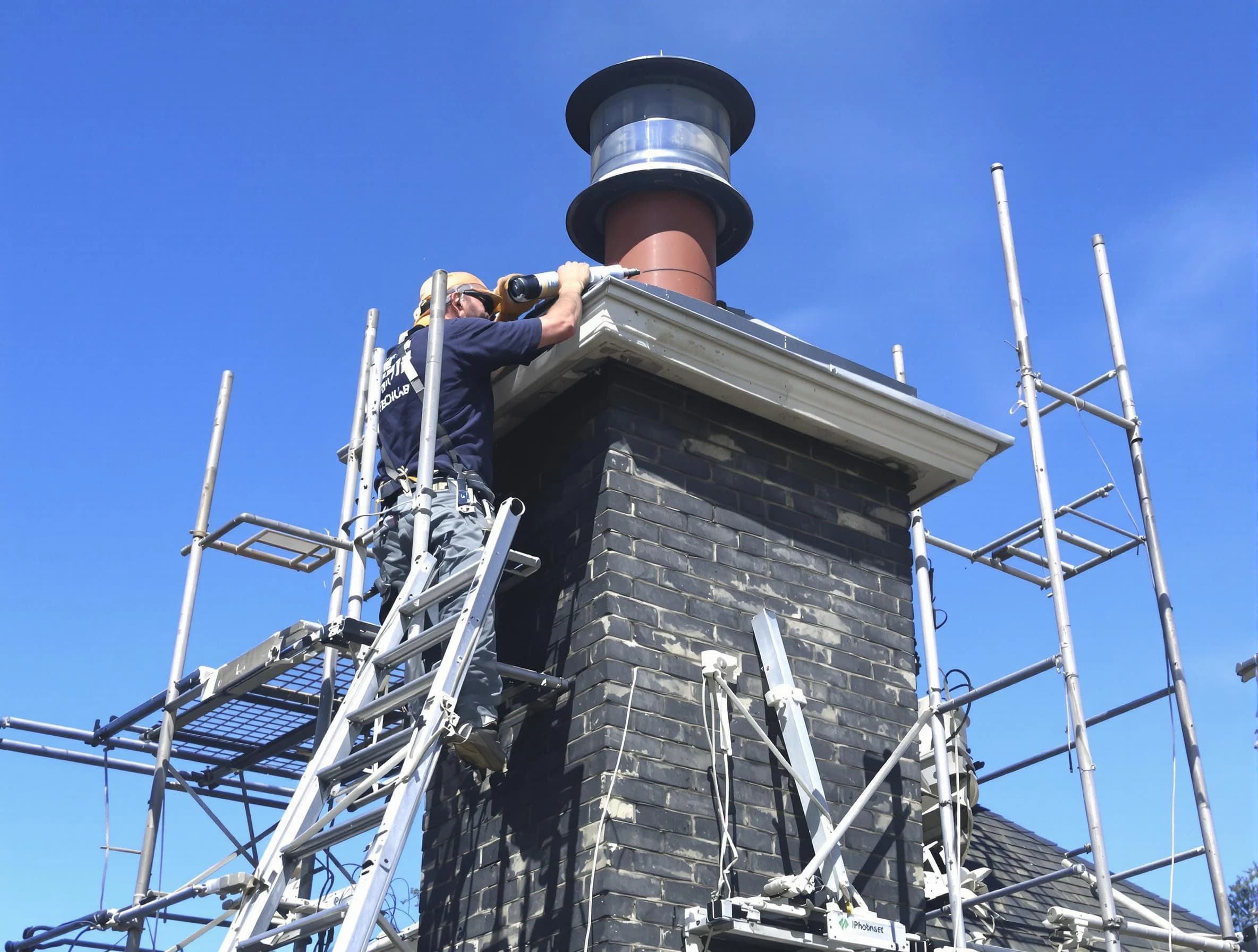 Sturdy chimney crown finished by Tuckahoe Chimney Sweep in Tuckahoe, VA