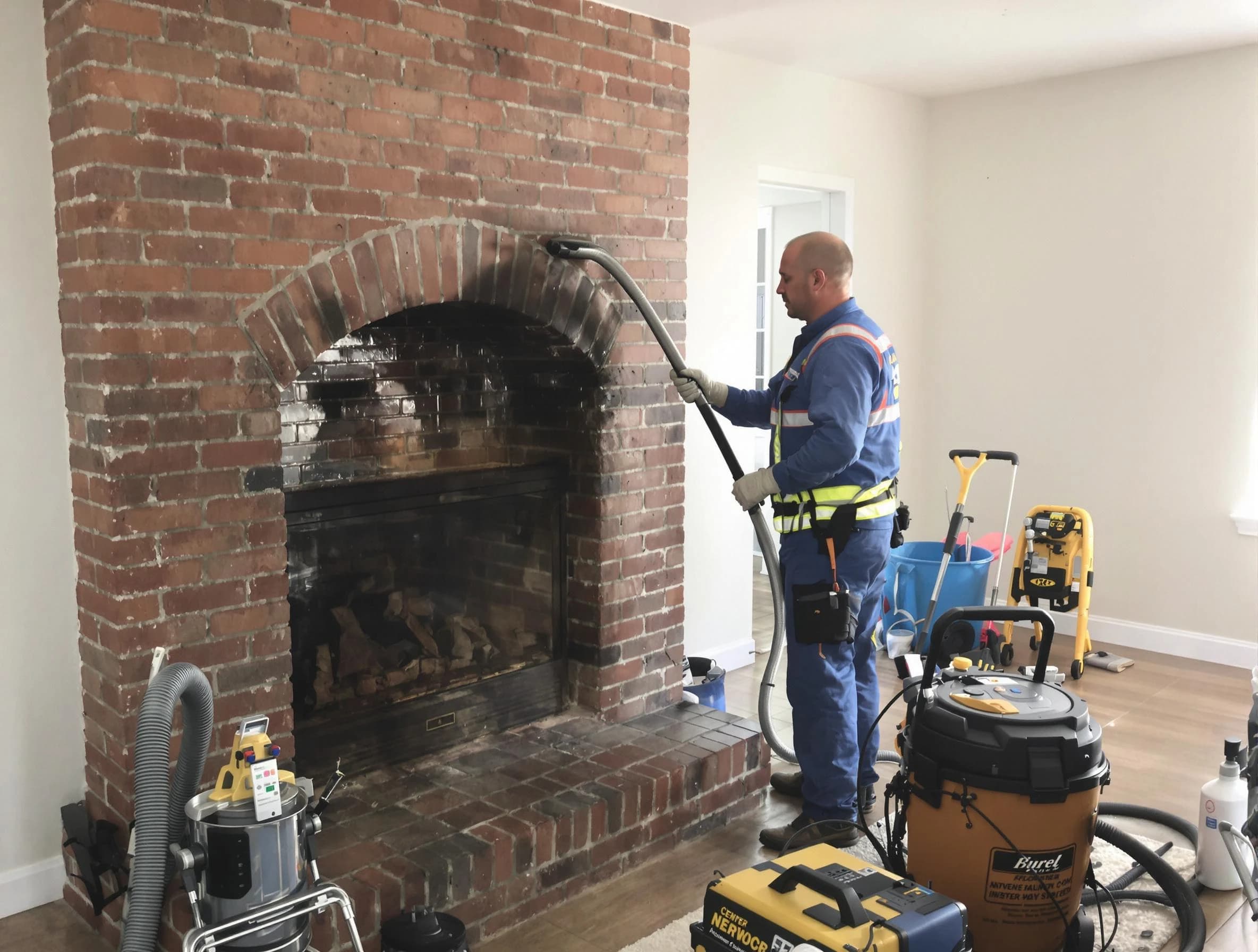 Tuckahoe Chimney Sweep expert performing detailed chimney sweep in Tuckahoe, VA