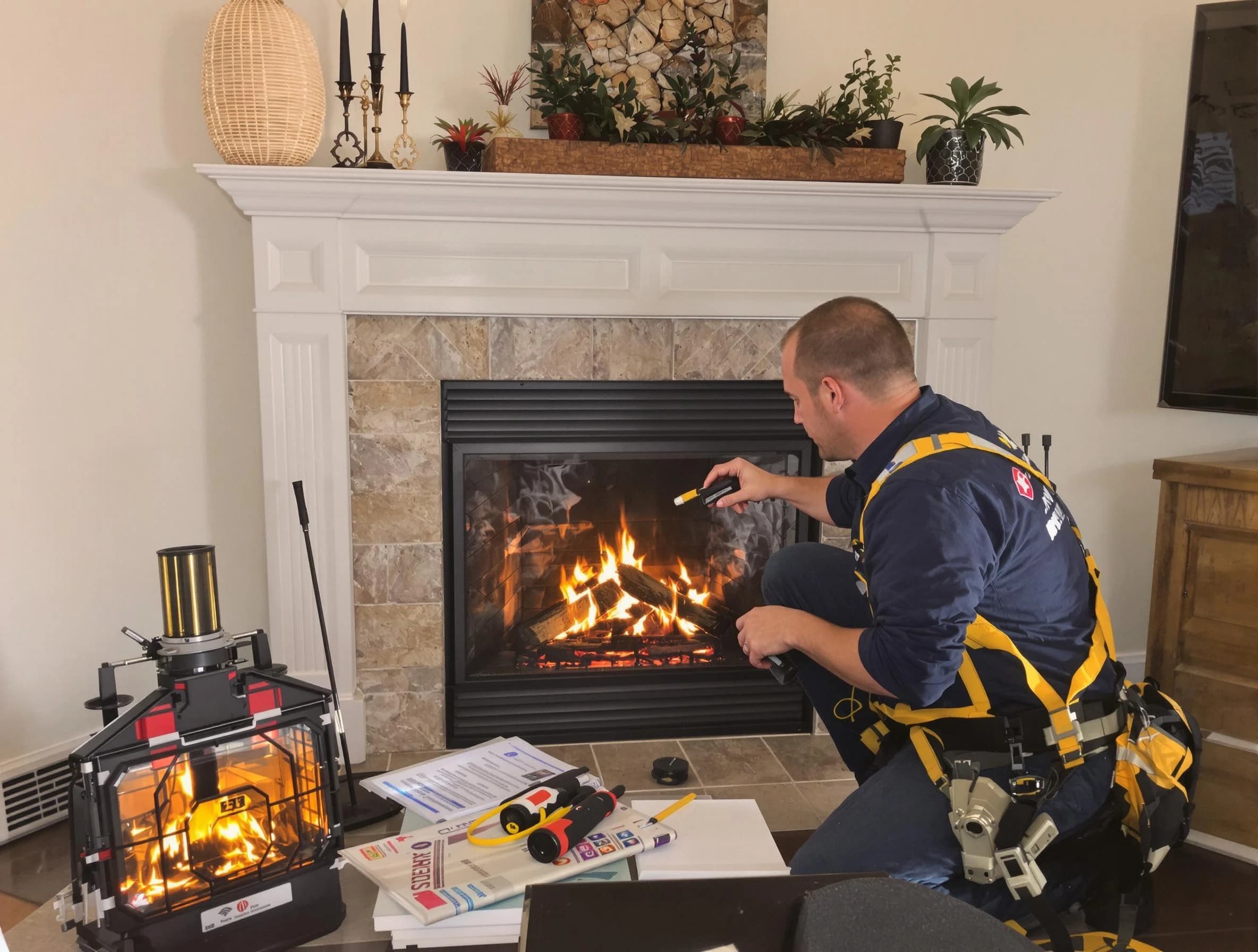 Safety-focused fireplace inspection by Tuckahoe Chimney Sweep in Tuckahoe, VA