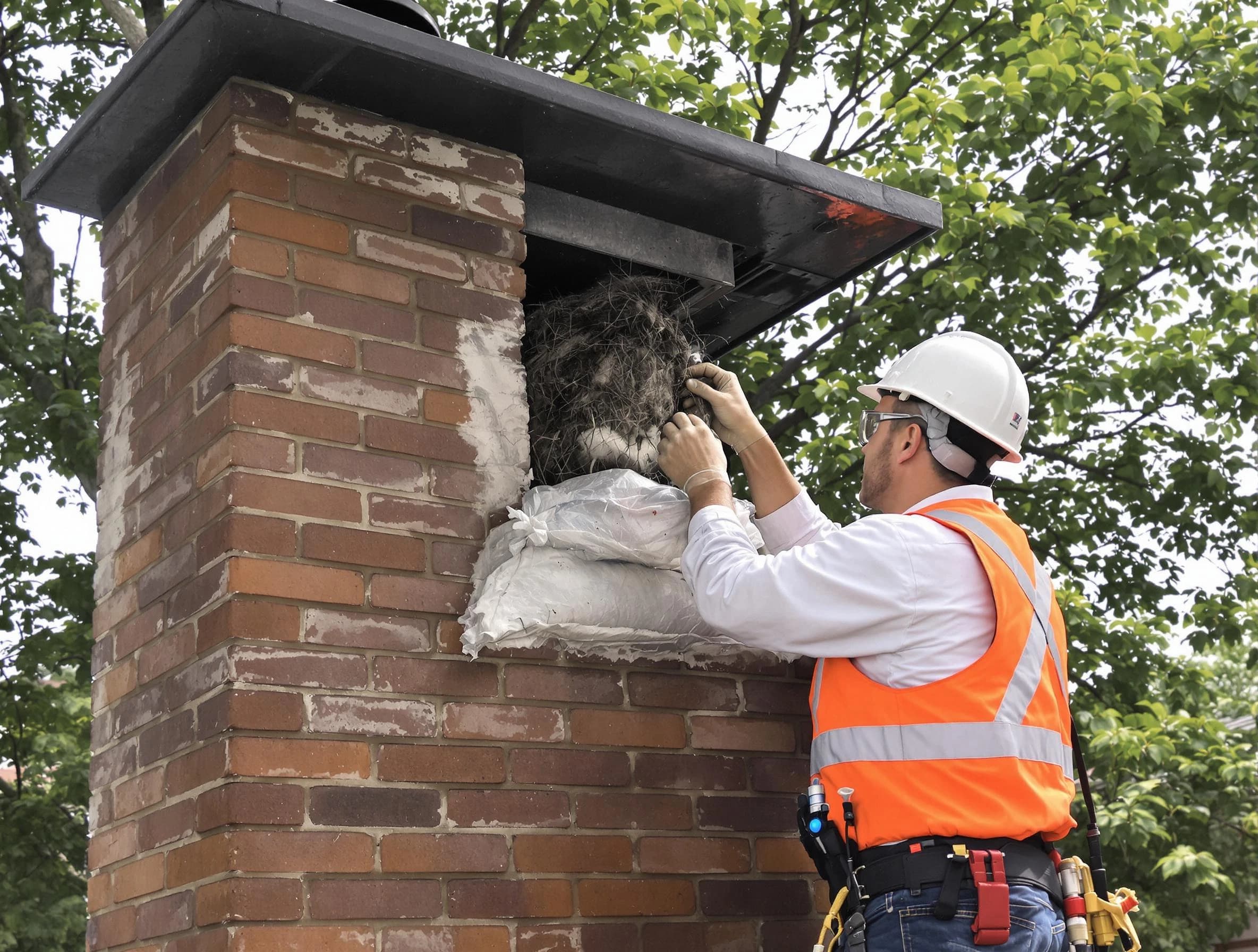 Humane removal of debris and animals by Tuckahoe Chimney Sweep in Tuckahoe, VA