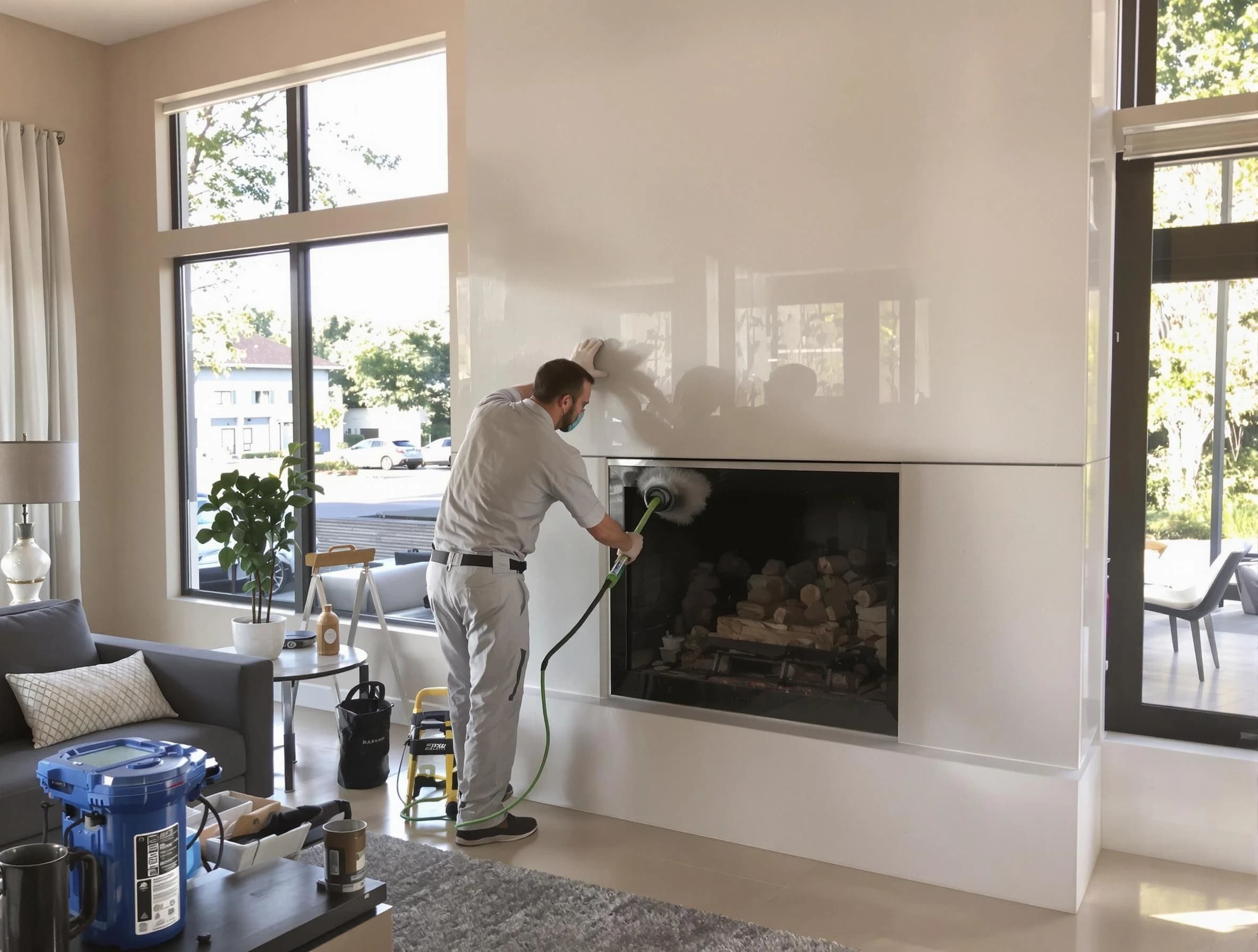 Tuckahoe Chimney Sweep performing thorough soot removal in Tuckahoe, VA