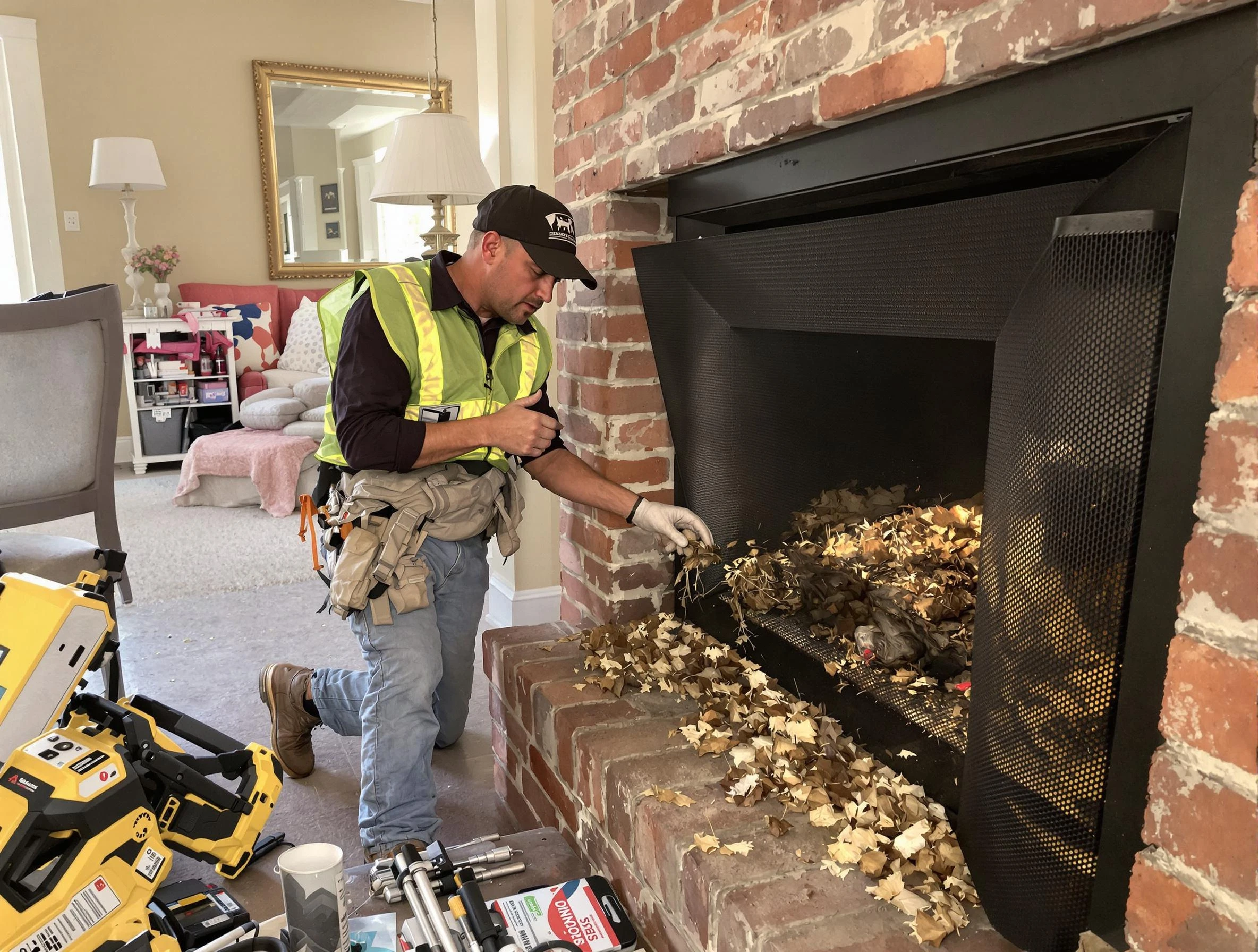 Safe screening installation by Tuckahoe Chimney Sweep in Tuckahoe, VA