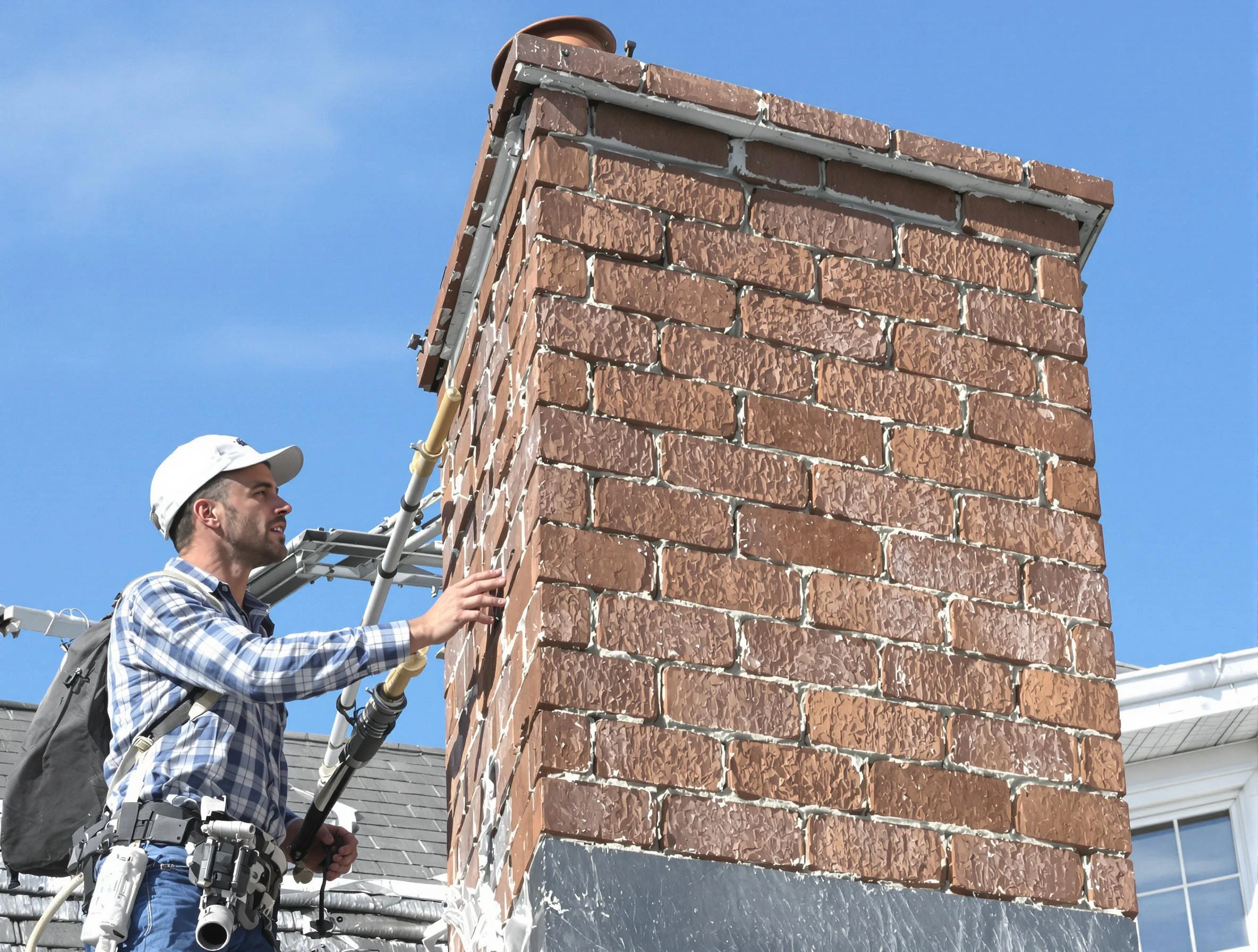 Brickwork for a chimney rebuild by Tuckahoe Chimney Sweep in Tuckahoe, VA