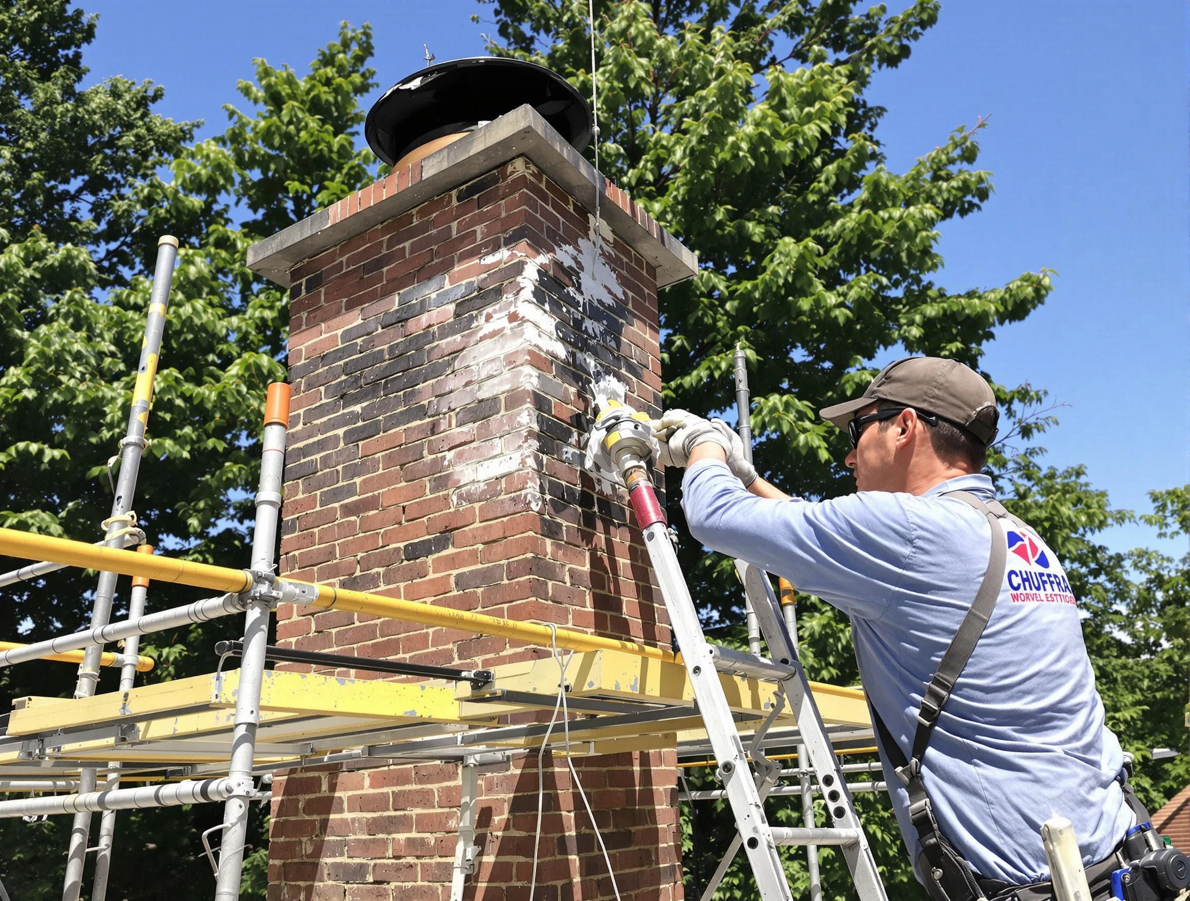 Structural chimney repair by Tuckahoe Chimney Sweep in Tuckahoe, VA