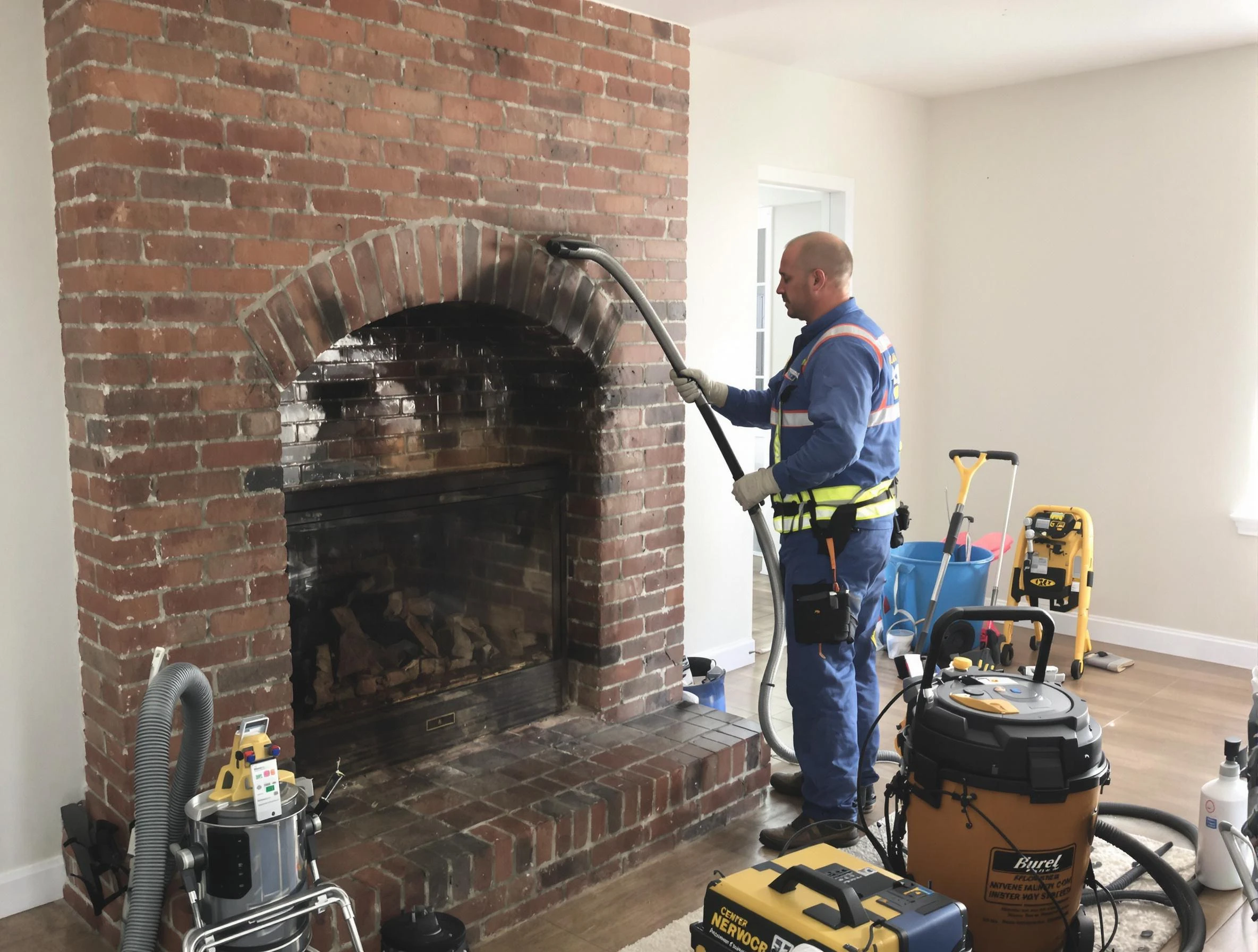 Tuckahoe Chimney Sweep expert performing detailed chimney sweep in Tuckahoe, VA